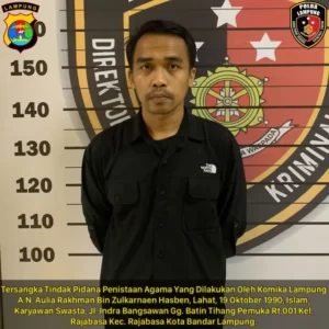 Kasus Penistaan Agama, Tim AMIN Lampung Pastikan Tak Beri Bantuan Hukum untuk Aulia Rakhman
