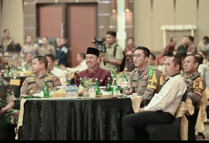 Bupati Rohil Hadiri Rapat Pimpinan TNI-Polri Se-Provinsi Riau