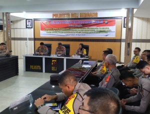 Polres Labuhanbatu Ikuti Supervisi OPS Ketupat Toba 2024 dari Tim SOPS Mabes Polri