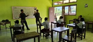 Satgas Yonif 642/Kps Laksanakan Gadik di Perbatasan RI-PNG
