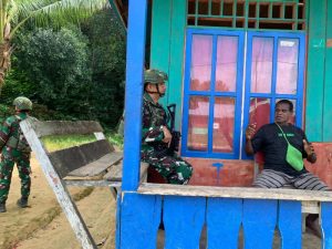 Satgas Yonif 642/Kps Anjangsana ke Rumah Warga Binaan