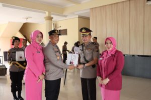 Kapolres Rohil AKBP Isa Imam Syahroni SIK.MH Pimpin Upacara Sertijab Kapolsek Bagan Sinembah