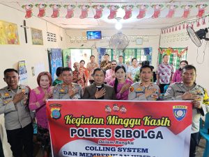 Personil Polres Sibolga Laksanakan Minggu Kasih, Berikan Himbauan Kamtibmas