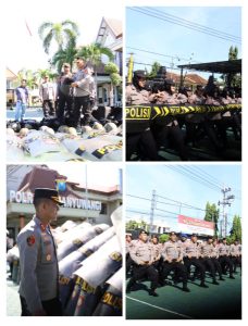 *Asah Kemampuan, Polresta Banyuwangi Gelar Latihan Dalmas*