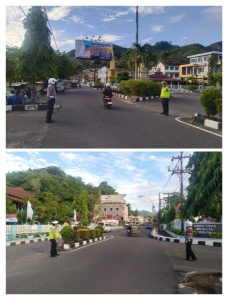 Polres Sibolga Laksanakan Strong Point Setiap Sore, Antisipasi Kemacetan
