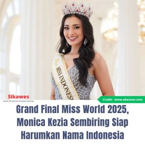 Monica Kezia Sembiring saat di Karantina Miss World edisi ke-72 diselenggarakan di negara bagian Telangana, India