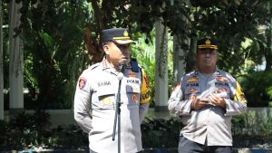Kapolresta Banyuwangi Pimpin Apel Pengamanan Aksi May Day 2025: Utamakan Pendekatan Humanis*