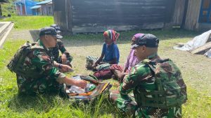 Satgas Yonif 641/Bru Laksanakan kegiatan Anjangsana Ke Kampung Bolakme