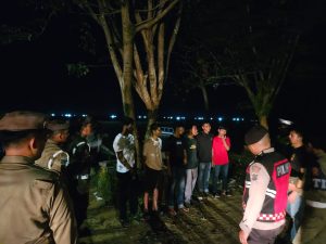 Patroli Gabungan Berikan Sosialisasi Call Center 110, Lapor Aksi Premanisme Berkedok Ormas
