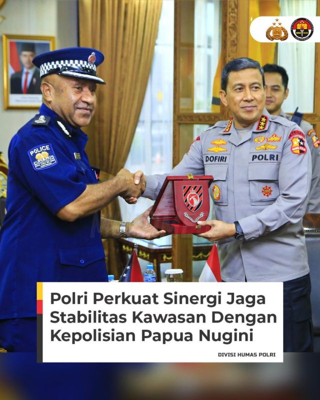 Polri Terima kunjungan Kepolisian dari Papua Nugini
