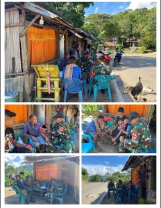 SATGAS PAMTAS POS NAEKAKE LAKSANAKAN PELAYANAN KESEHATAN KELILING DI DESA PERBATASAN