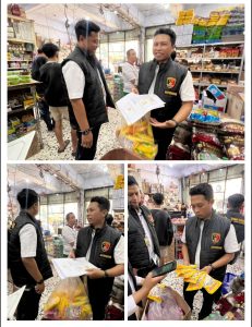 SATGAS PANGAN POLRESTA BANYUWANGI GELAR SIDAK PRODUK MENGANDUNG BABI DI SEJUMLAH MIMARKET*