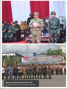 Pembukaan TMMD Di Kecamatan Mandau dihadiri ﻿Pemda Bengkalis diwakili wakil Bupati Dr.H.Bagus santoso