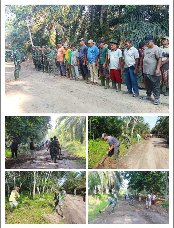 Satgas TMMD Ke 124 Kodim 0320 Dumai Pasang Target, Agar Akses Jalan Kelurahan Bukit Kayu Kapur Tepat Waktu*