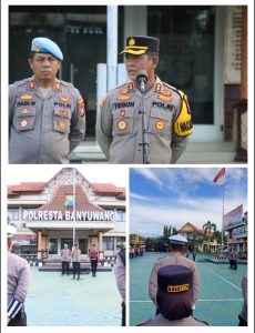 Wakapolresta Banyuwangi Tekankan Disiplin dan Integritas saat Pimpin Apel Pagi*