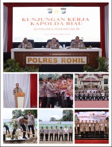 Kapolda Riau Kunjungi Polres Rohil, Beri Arahan, Letakkan Batu Pertama Gedung Pelayanan Publik dan Tanam Pohon*