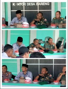 Lepas Sambut Danramil 0825-14/Kabat Lama Kapten Kav Makali dengan Kapten Czi Dulmajid Pada Kegiatan Lintas Sektoral Kecamatan Kabat