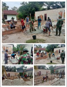 Personil Satgas TMMD Ke-124 Kodim 0320/Dumai Beri Harapan Baru, Perbaiki RTLH Untuk Warga Bukit Kayu Kapur*