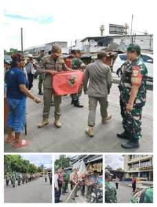 *Sinergi TNI-Polri dan Pemkot Jaktim : Apel Gabungan dan Patroli Penertiban Atribut Ormas di wilayah Kecamatan Pulogadung.*