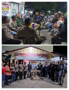 Sidak Pos Satkamling, Kasat Binmas Polres Sibolga, Ajak Warga Perangi Aksi Premanisme