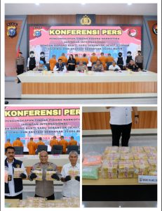 POLDA RIAU Dan Gabungan BEA CUKAI kanwil (KPPBC) berhasil mengungkap jaringan NARKOTIKA INTERNASIONAL