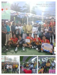 Meriah,Turnamen Semi Open Bola Voli Putra Baja Cup 1V 2025 Merebutkan Piala Anggota DPRD Rokan Hulu