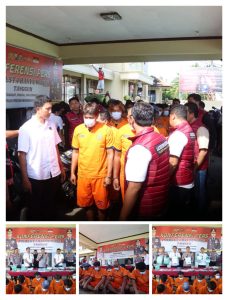 *Polresta Banyuwangi Ungkap 16 Kasus Narkoba Selama Mei 2025, Hampir 2 Kilogram Sabu Disita*
