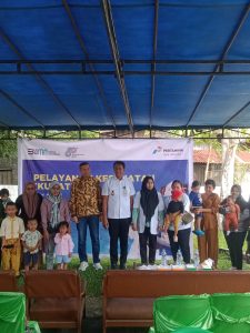 PGN adakan kegiatan sosial berupa cek kesehatan masyarakat di kantor kelurahan jaya mukti