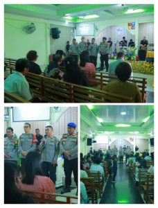 Personil Polres Sibolga Laksanakan Minggu Kasih Di Gereja GPDI Sibolga, Lapor Aksi Premanisme