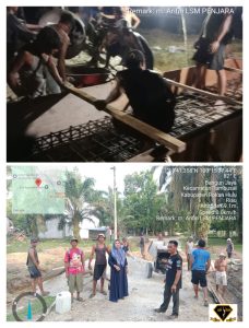 Warga Desa Bangun Jaya Giat Goro Pembuatan Box Cover Secara Swadaya