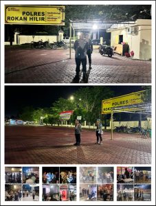 Cegah Premanisme, Polres Rohil dan Polsek Jajaran Serentak KRYD Patroli Blue Light*