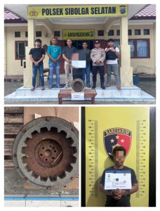 Polsek Sibolga Selatan Tangkap Pelaku Curat Roda Angin Mesin Kapal