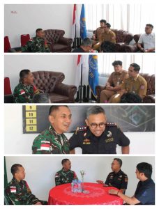 Jalin Kerjasama dan Sinergi, Dansatgas Pamtas RI-Malaysia Yonkav 3/AC Kunjungi PLBN Badau