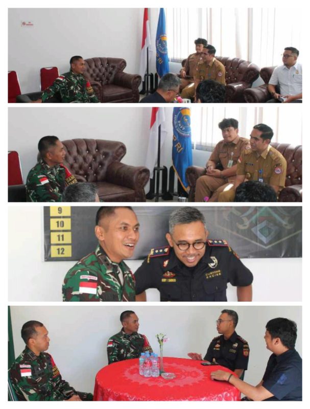 Jalin Kerjasama dan Sinergi, Dansatgas Pamtas RI-Malaysia Yonkav 3/AC Kunjungi PLBN Badau