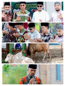 Penyerahan Bantuan Kemasyarakatan Presiden Berupa Sapi Qurban Untuk Masjid Besar Arafah Kecamatan Mandau