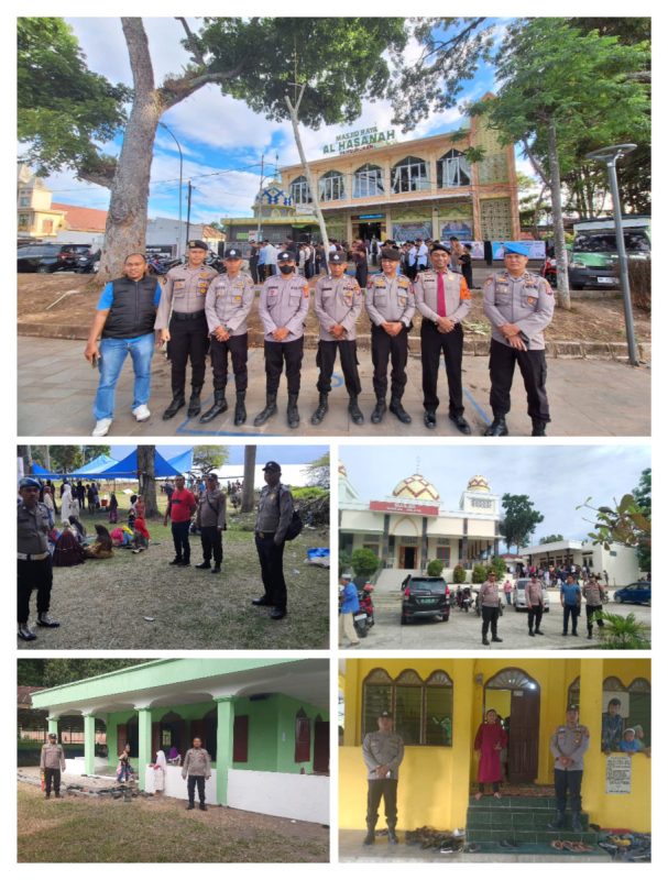 Polres Samosir Lakukan Pengamanan Sholat Idul Adha 1446 H