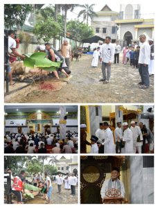Korem 031/Wira Bima Gelar Sholat Idul Adha Bersama dan Penyembelihan Hewan Kurban