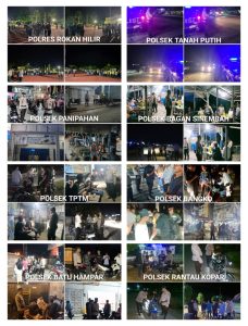 Tim RAGA Polres Rohil bersama Polsek Jajaran Gencarkan Patroli, Kapolres : Tak Ada Ruang Premanisme