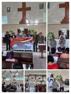 Personil Polres Sibolga Sambangi Gereja HKBP Sibolga Sambas, Lapor Aksi Premanisme
