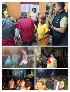 Polres Sibolga Bantu Warga, Satu Unit Rumah Di Parombunan Dilalap Si Jago Merah
