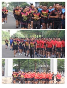 Danpasmar 1 Lari Pagi Bersama Prajuritnya di Marunda