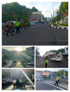 Sat Lantas Polres Sibolga Berikan Himbauan Tertib Lalu Lintas Dijalan Raya, Dilaksanakan Patroli Oi Dusanak