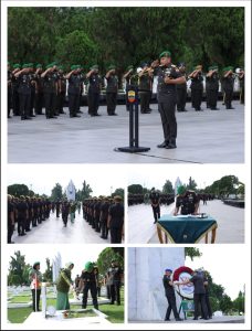 Dalam Rangka HUT Kodam I/BB ke-75, Pangdam I/BB Pimpin Ziarah dan Tabur Bunga di TMP Bukit Barisan