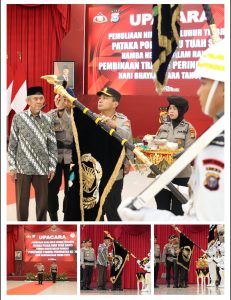 *Upacara Pemuliaan Nilai-Nilai Luhur Tribrata dan Pencucian Pataka “Tuah Sakti Hamba Negeri” Polda Riau*