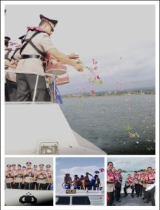 Kapolresta Banyuwangi Pimpin Tabur Bunga di Pantai Boom Peringati Hari Bhayangkara ke-79*