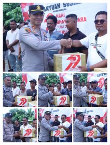 Polres Sibolga Salurkan Bansos Kepada Buruh Bongkar Muat, Dalam Rangka Hari Bhayangkara Ke-79 Tahun 2025