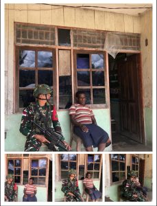 Jalin Keakraban, Satgas Yonif 642/Kps Laksanakan Komsos