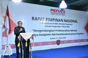 HADIR PADA RAPIMNAS PERSAUDARAAN PROFESI ADVOKAT NUSANTARA, WABUP MINTA BANTU PROMOSI PARIWISATA SAMOSIR