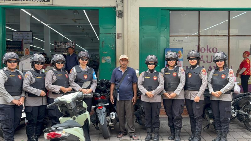 Patroli Srikandi Putri Runduk Polres Sibolga, Cegah Guantibmas