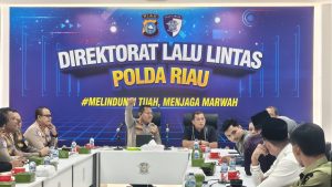 Ditlantas Polda Riau Sosialisasikan Rute, Pengamanan, dan Penutupan Jalan Riau Bhayangkara Run 2025*